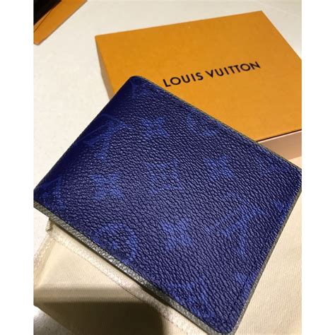 louis vuitton wallet men black and blue